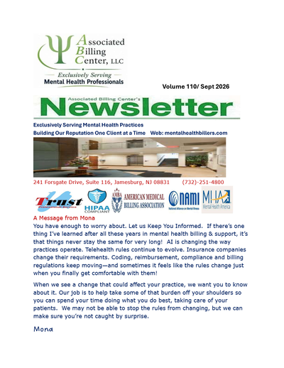 Associated Billing Center Newsletter